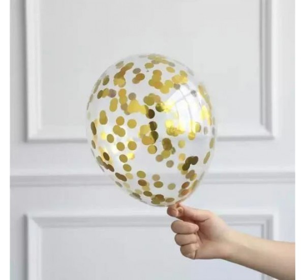 1 Adet Pullu Altın Helyum Balon (Ek Ürün Olarak Satılır)